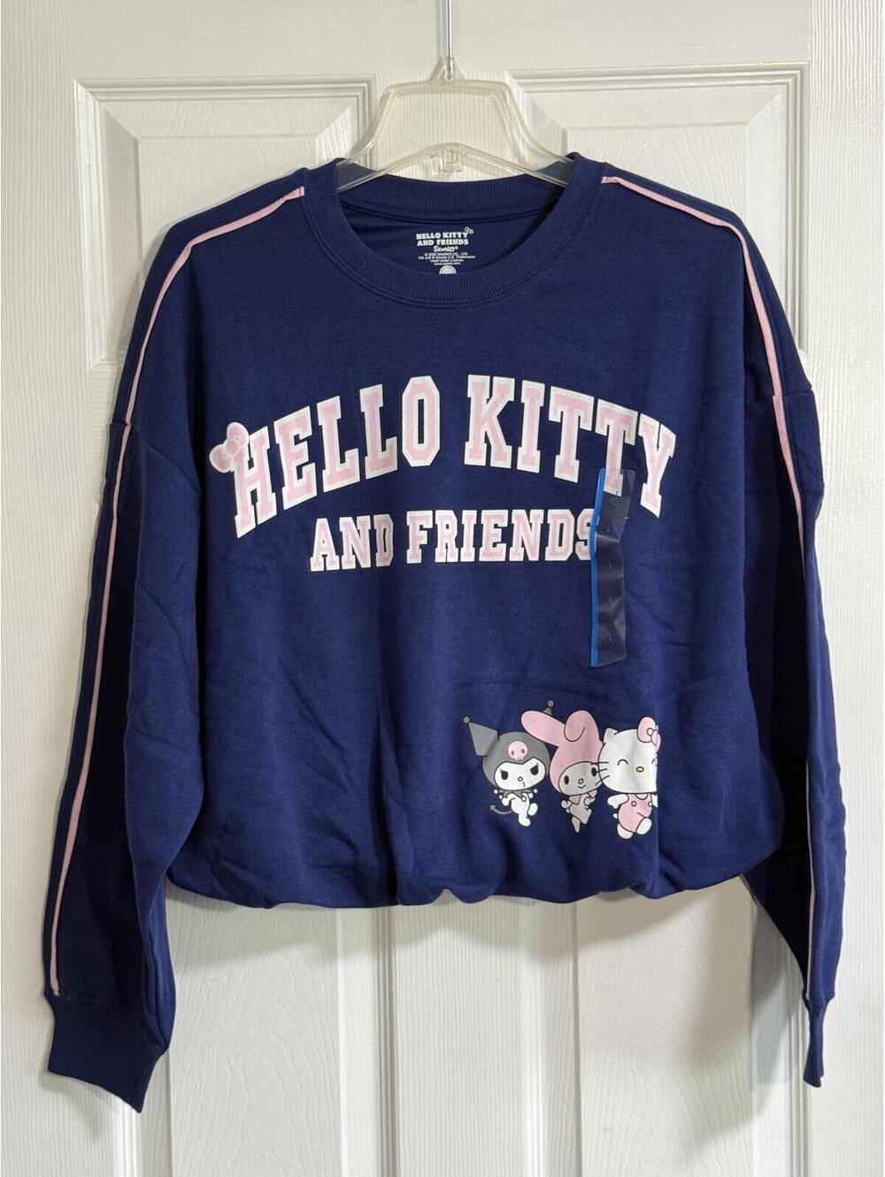 Hello Kitty & Friends Navy Graphic Sweatshirt – Size Large, NWT